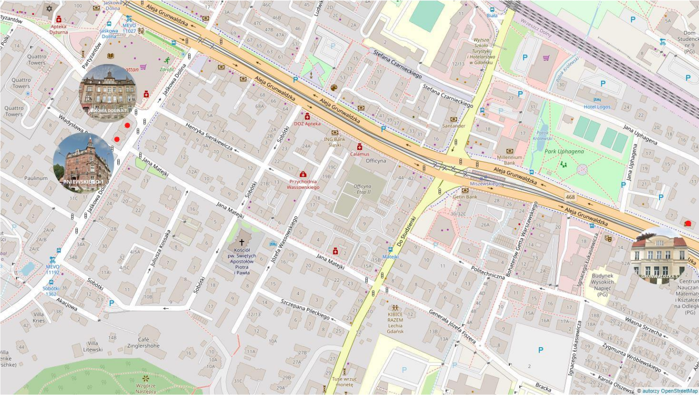 Modernizacja - mapa